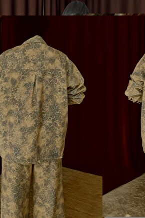 Spring Petal Baskılı Tek Kişilik Pike Takımı 150x220 cm Sarı