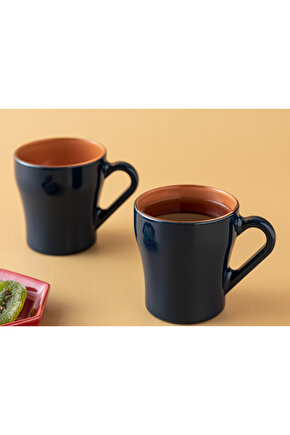 Colorest Cam 2li Kupa 210 Ml Turuncu - Lacivert