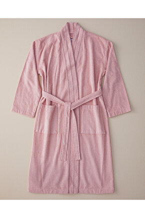 Soft %100 Pamuklu Bornoz Açık Pembe