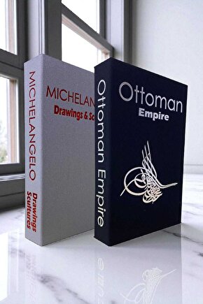 2’li Kumaş Kaplı Kitap Görünümlü Dekoratif Kutu | Hediye & Takı Kutusu