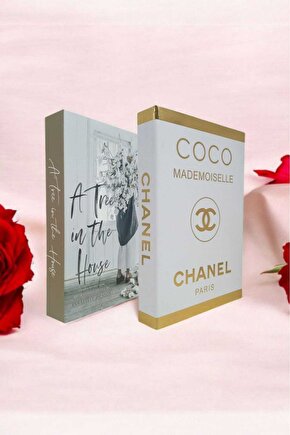 Dekoratif Kitap Görünümlü Kutu 2li Set Decorative Book Looking Box