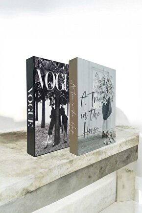 Dekoratif Kitap Görünümlü Kutu 2li Set Decorative Book Looking Box