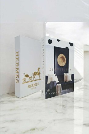 Dekoratif Kitap Görünümlü Kutu 2li Set Decorative Book Looking Box