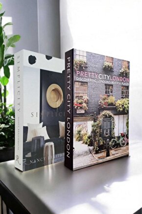 Dekoratif Kitap Görünümlü Kutu 2li Set Decorative Book Looking Box