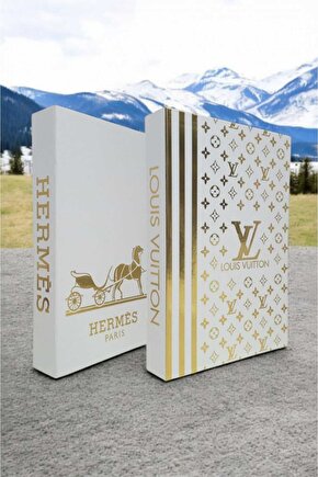 Dekoratif Kitap Görünümlü Kutu 2li Set Decorative Book Looking Box