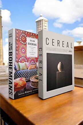 Dekoratif Kitap Görünümlü Kutu 2li Set Decorative Book Looking Box