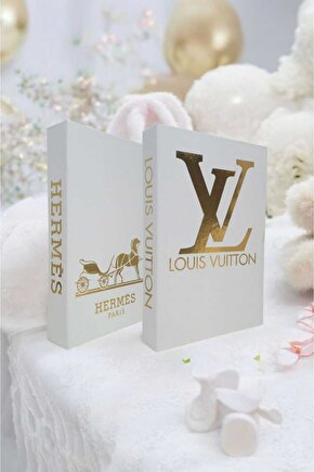 Dekoratif Kitap Görünümlü Kutu 2li Set Decorative Book Looking Box