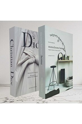 Dekoratif Kitap Görünümlü İçi Açılabilir Kutu 2 Adet