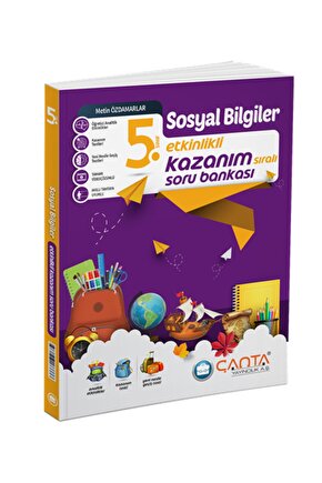 Çanta Yayınları 5 Sınıf Sosyal Bilgiler Etkinlikli Kazanım Soru Bankası Yeni