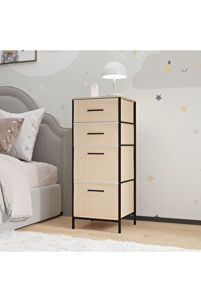Çocuk 4 Çekmeceli Komodin Sehpa