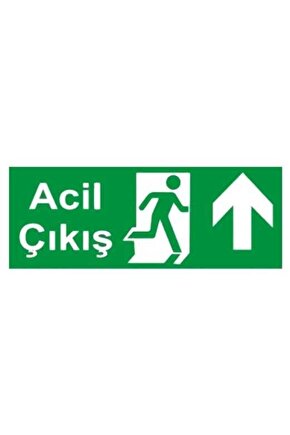 ACİL ÇIKIŞ LEVHASI YUKARI PVC