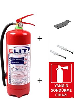 Ruhsata Uygun 6 Kg Kuru Kimyevi Tozlu Yangın Tüpü