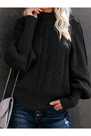 Kadın Uzun Kollu Balıkçı Yaka Triko Kazak