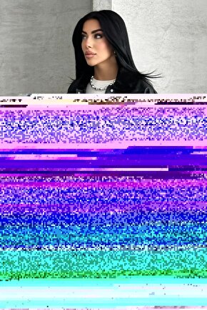 Kadın Yüksek Bel Yandan Leopar Desen Detaylı Dalgıç Tayt