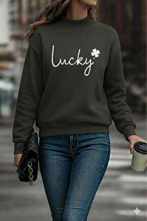 Kadın Uzun Kollu Bisiklet Yaka Viskon Iki Iplik Bluz