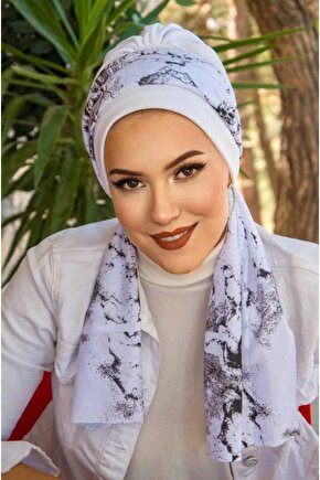 Kadın Uzun Kollu Kruvaze Yakalı Kelebek Desenli şardonlu Dalgıç Bluz