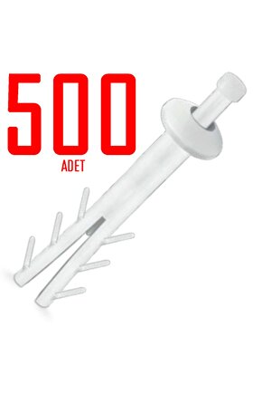 Pratik Plastik Çivili Korniş Dübeli Del Çak Dübeli 500 Adet