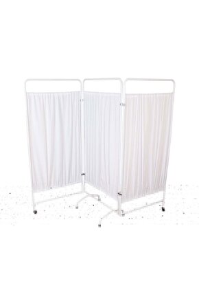 Muayene Paravanı 3 Katlı Paravan Metal Paravan Katlanabilir Prvn