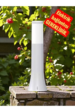 54 Cm, Plastik Gövde E27 Duylu Set Üstü Bahçe Armatürü, Elektrikle Çalışır Kaliteli Bahçe Apliği