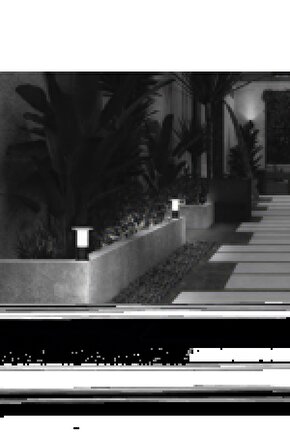 3lü Kısa Mantar Direk Seti, Bahçe Dekorasyon için Şık ve Dayanıklı Ürün