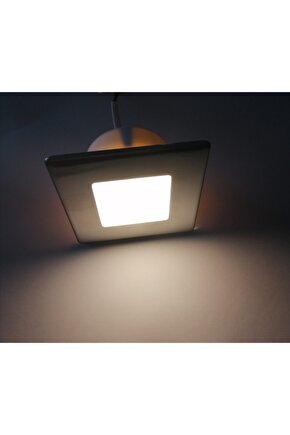 (SENSÖRSÜZ)Kare 3 Watt Ledli Günışığı Koridor Ve Adım Aydınlatma YERLİ (220V Elektrik ile çalışır)
