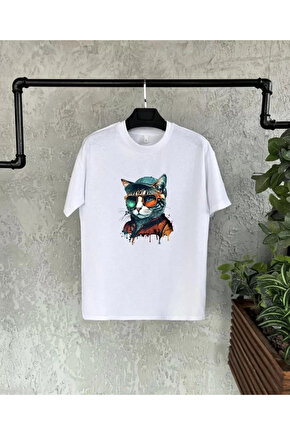 Unisex Çocuk Baskılı T-Shirt - Beyaz
