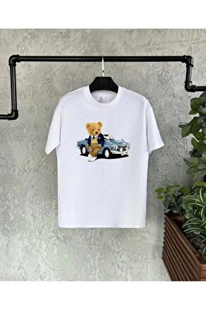 Unisex Çocuk Baskılı T-Shirt - Beyaz