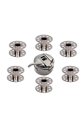 Ev Tipi Aile Dikiş Makinesi Mekik Ve 6 Adet Masura Düz Ve Zig Zag Makinelere Uyumludur