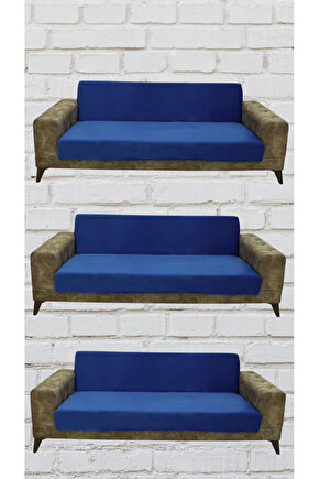 3+3+3 İtalyan Süet Kolsuz Koltuk Örtüsü ( RENK)