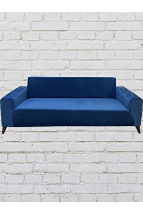 3Lü Koltuk İtalyan Süet Koltuk Örtüsü(PETROL)