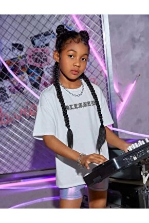 Çocuk Unisex Baskılı T-Shirt - Beyaz