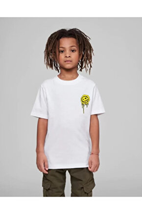 Çocuk Unisex Baskılı T-Shirt - Beyaz