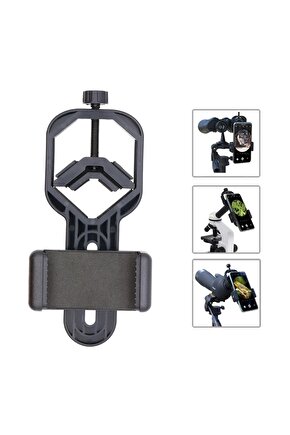 Dürbün Teleskop Mikroskop Için Telefon Bağlantı Aparatı Universal Telefon Tutucu Adaptör