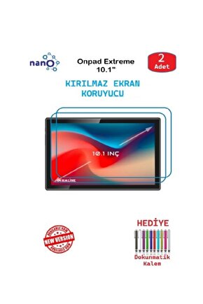 Onpad Extreme 10.1 İçin Nano Ekran Koruyucu 9h Esnek 2 ADET