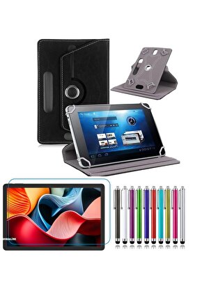 Casper VIA L50 11Uyumlu için Standlı Tablet Kılıfı + NANO Kırılmaz Ekran Koruyucu+Dokunmatik Kalem