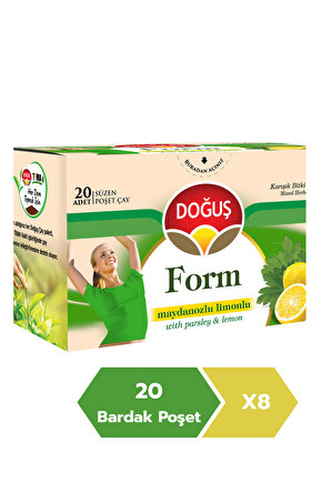 Form Maydonozlu Limonlu Bitki Çayı 20li X 8 Adet