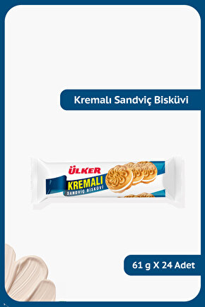 KREMALI Sandviç Bisküvi - 61 gram - 24 Adet