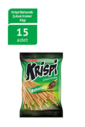 Krispi Baharatlı Çubuk Kraker 54 gr 15 Adet