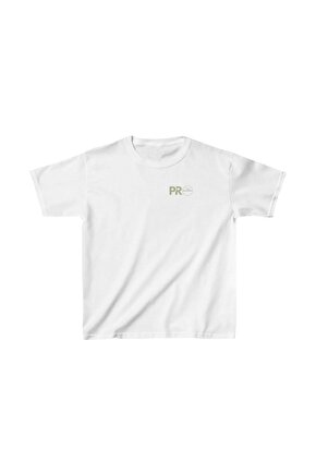 Unisex Çocuk Baskılı T-Shirt - Beyaz