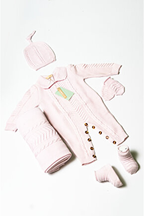 Yeni Doğan 5li Örme Triko Tulum Set