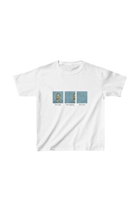 Çocuk Unisex Baskılı T-Shirt - Beyaz