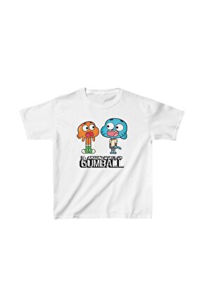 Çocuk Unisex Baskılı T-Shirt - Beyaz