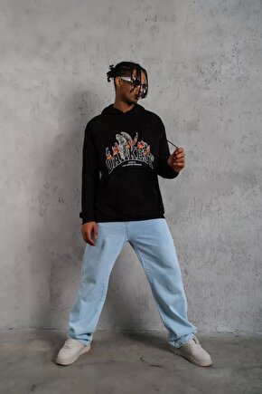 Dankes Baskılı Sweat 3 Iplik Şardonlu Kapşonlu