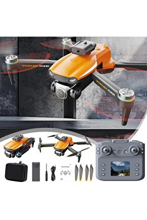 ÇİFT KAMERA VE BATARYALI DRONE EKRANLI UZAKTAN KUMANDA APP DESTEKLİ QUADCOPTER TEK TUŞ İNİŞ KALKIŞ
