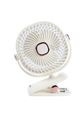ŞARJLI FAN MANDALLI 360 DERECE AYARLANABİLİR VANTİLATÖR TAŞINABİLİR KLİPSLİ SERİNLETİCİ FAN
