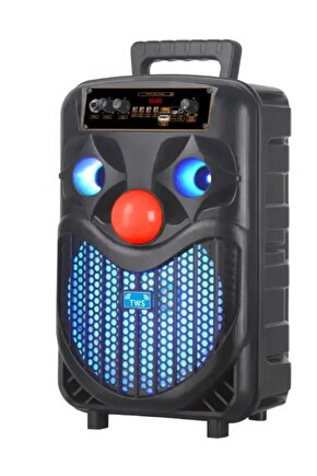 KARAOKE MİKROFONLU BLUETOOTH HOPARLÖR FM RADYO SD KART USB GİRİŞLİ TAŞINABİLİR ŞARJLI SPEAKER