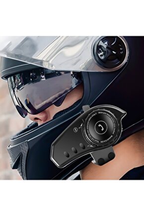 Motosiklet Kask Bluetooth Kulaklık Interkom Su Geçirmez Kablosuz Mikrofonlu Moto Intercomunicador