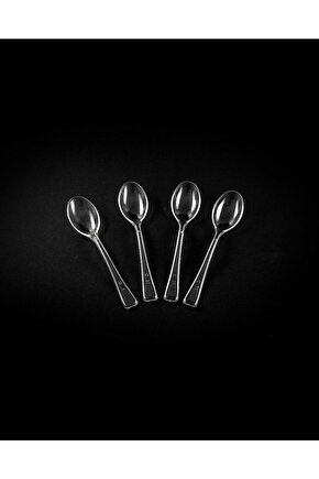 Plastik, Mini Kaşık 250 Adet (1 Paket)