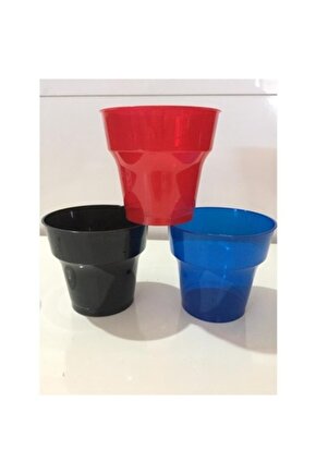 Renkli Kristal Bardak 100lü