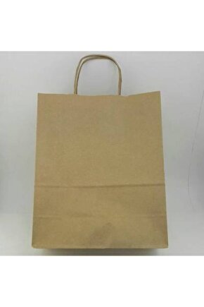 25x31 Büküm Saplı Çanta (10 Adet) Kraft